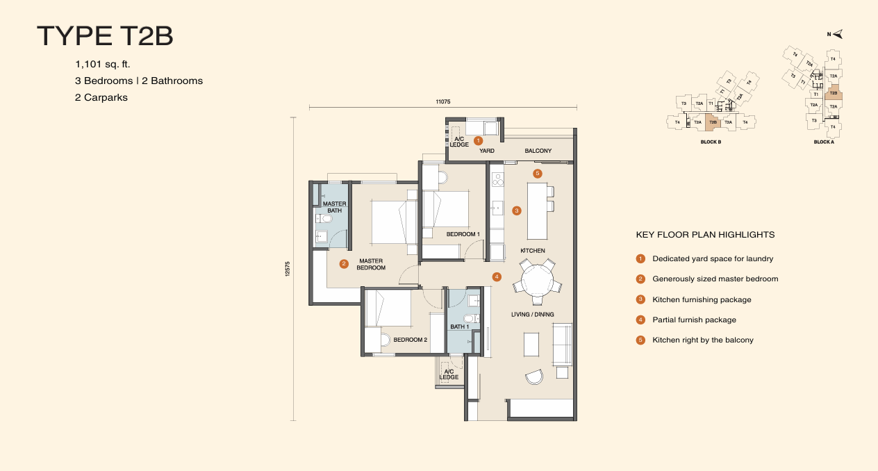 Floor Plan TYPE T2B