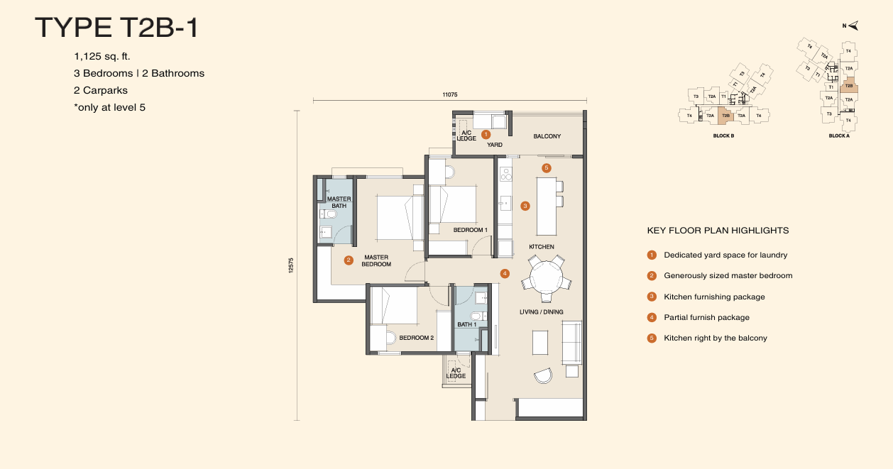 Floor Plan TYPE T2B-1