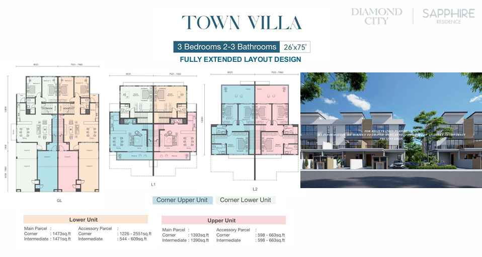 Floor Plan Town Villa (Lower)