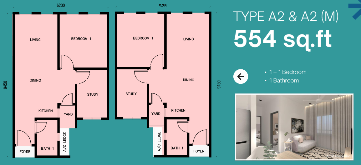 Floor Plan (SA) A2/A2(M)