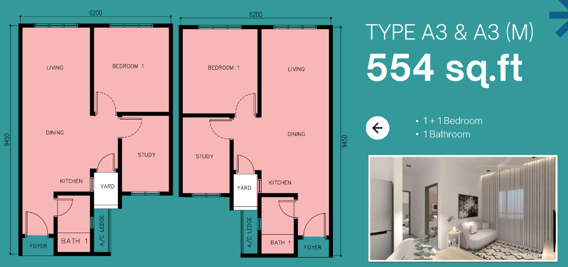 Floor Plan (SA) A3/A3(M)