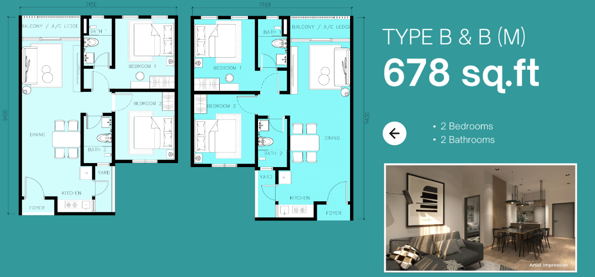Floor Plan (SA) B/B(M)