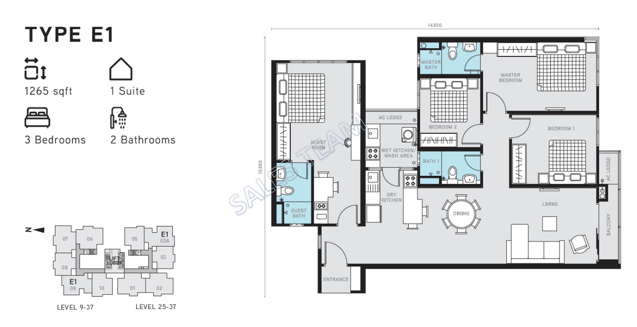 Floor Plan Type E1