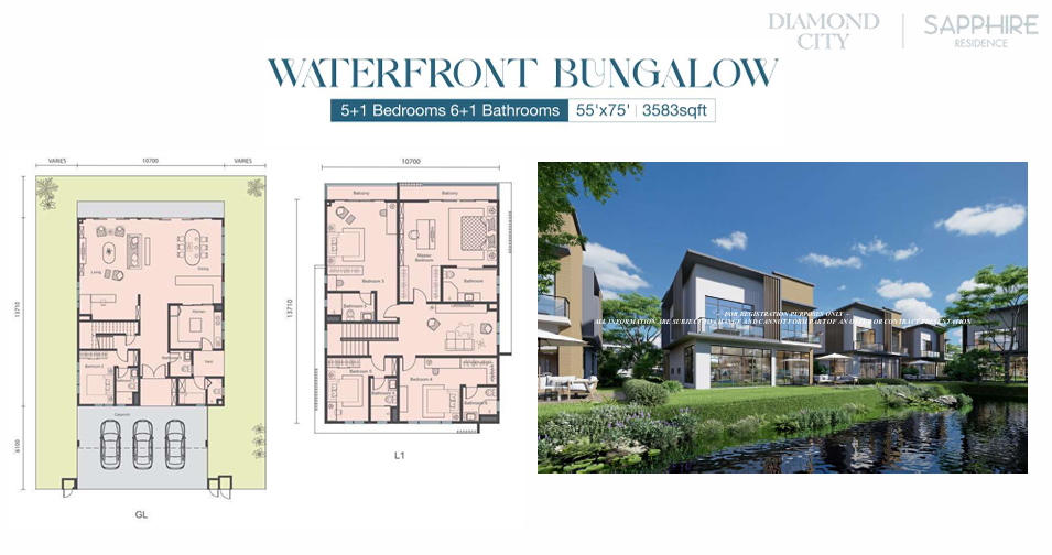 Floor Plan Waterfront Bungalow